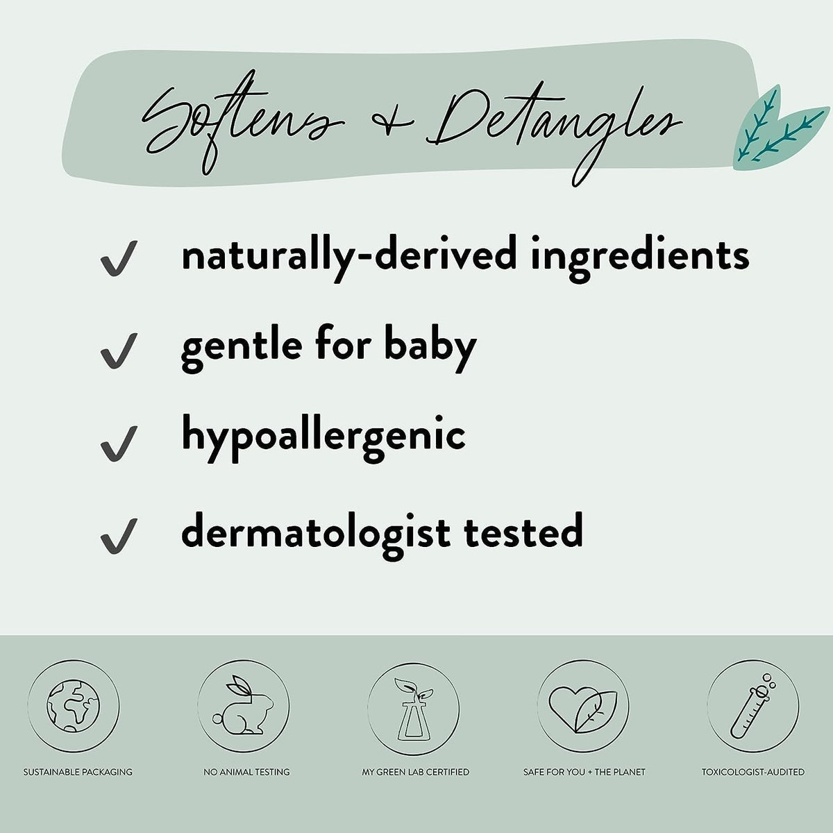 The Honest Company mist visible on a hair strand improving smoothness
