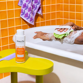 The Honey Pot Company product label and ingredient list emphasizing clean formulation