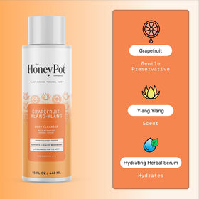 The Honey Pot Company creamy foam texture close-up for gentle, moisturizing cleanse