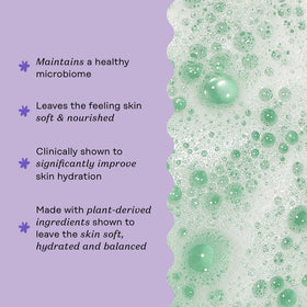 The Honey Pot Company body wash in use in shower for calming routine benefit
