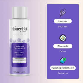 The Honey Pot Company creamy lather texture showing gentle hydration benefit