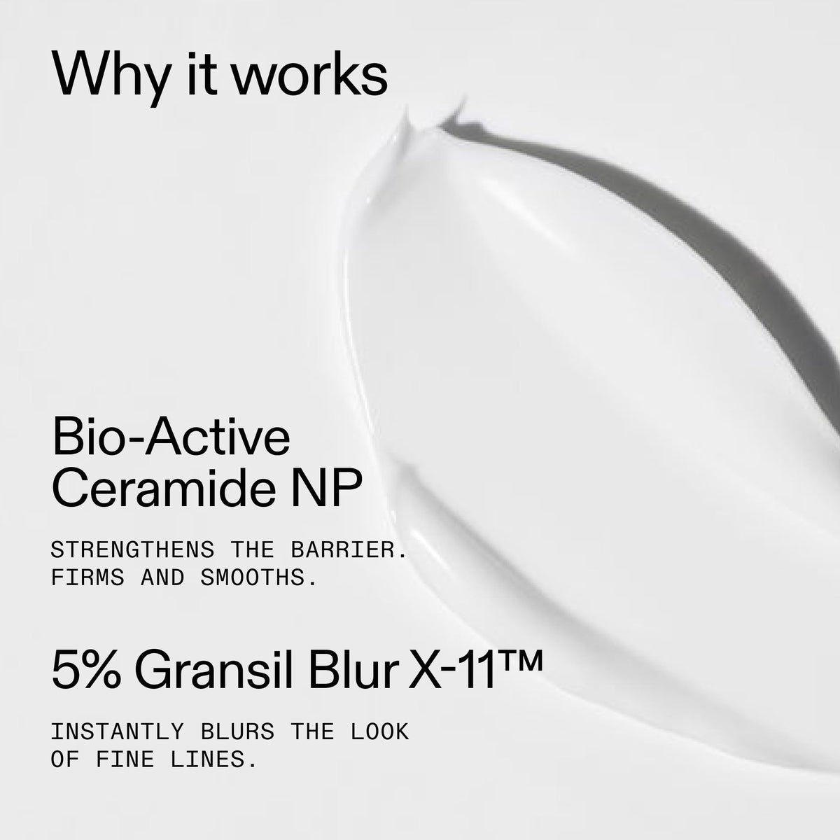 The INKEY List cream applied on hand demonstrating hydration and spreadability
