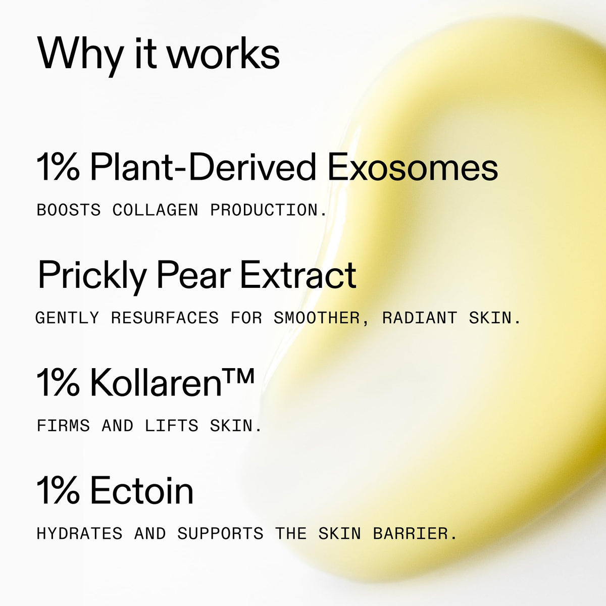 The INKEY List serum applied on hand demonstrating lightweight spreadability