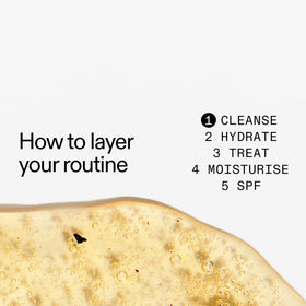 The INKEY List before and after skin radiance comparison showing brighter tone