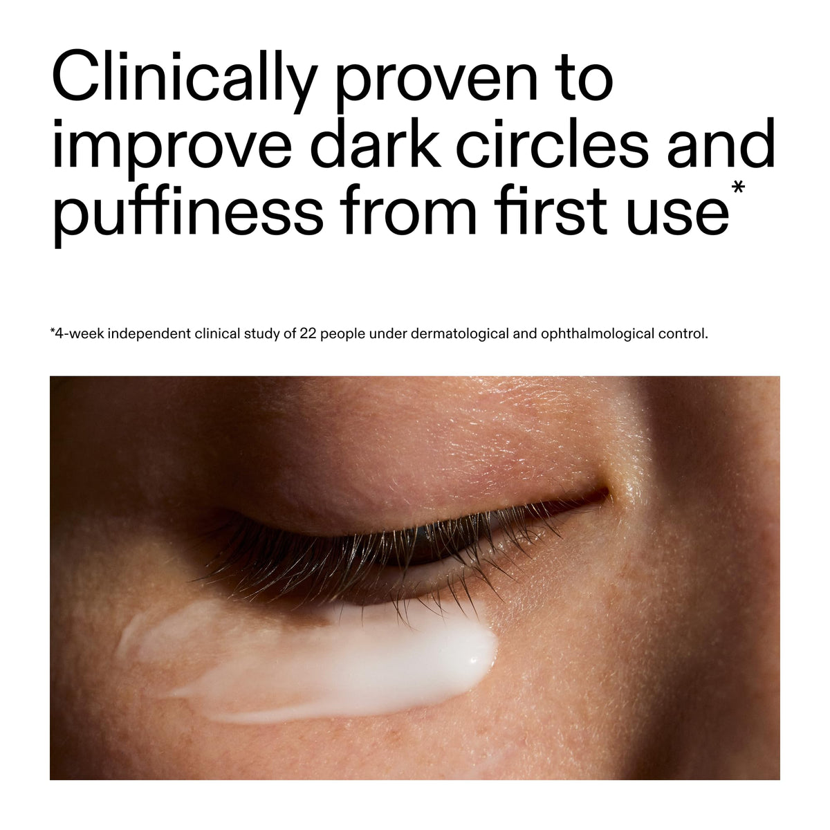 The INKEY List caffeine beans near product to show energizing ingredient and depuff benefit