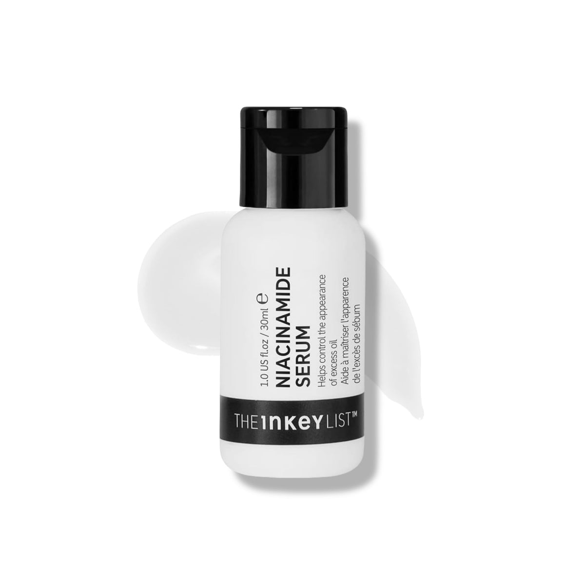 The INKEY List front bottle 30ml showing packaging and compact size benefit