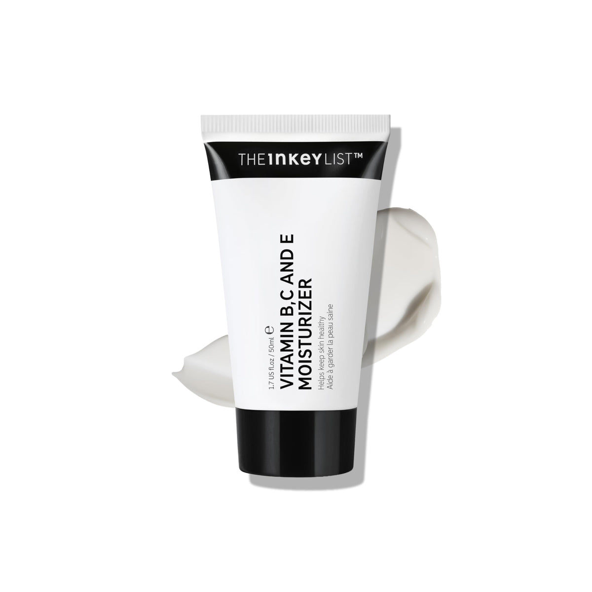 The INKEY List front packaging showing tube and branding, conveys portability benefit