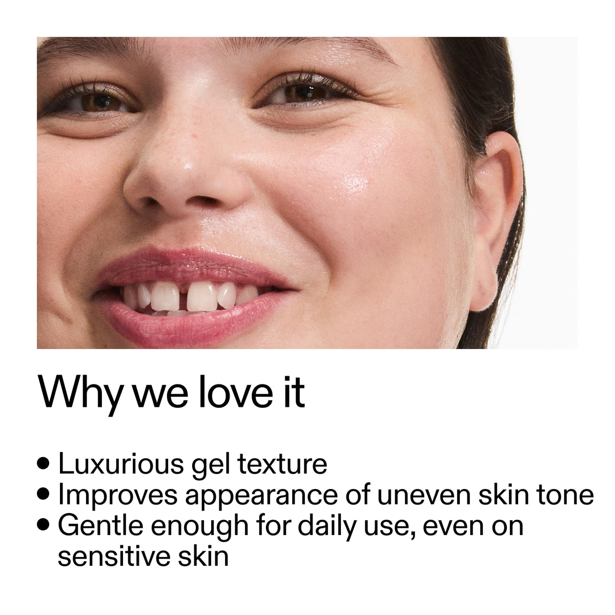The INKEY List gel texture close-up highlighting gentle exfoliating feel