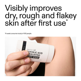 Close-up of the stick texture showing creamy solid formula for smooth glide