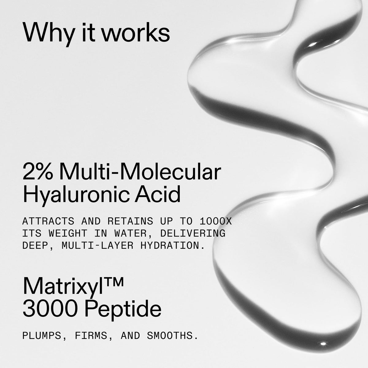 The INKEY List serum on hand for scale, indicates lightweight volume and spreadability