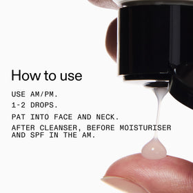The INKEY List in hand size comparison illustrating 30ml travel-friendly benefit