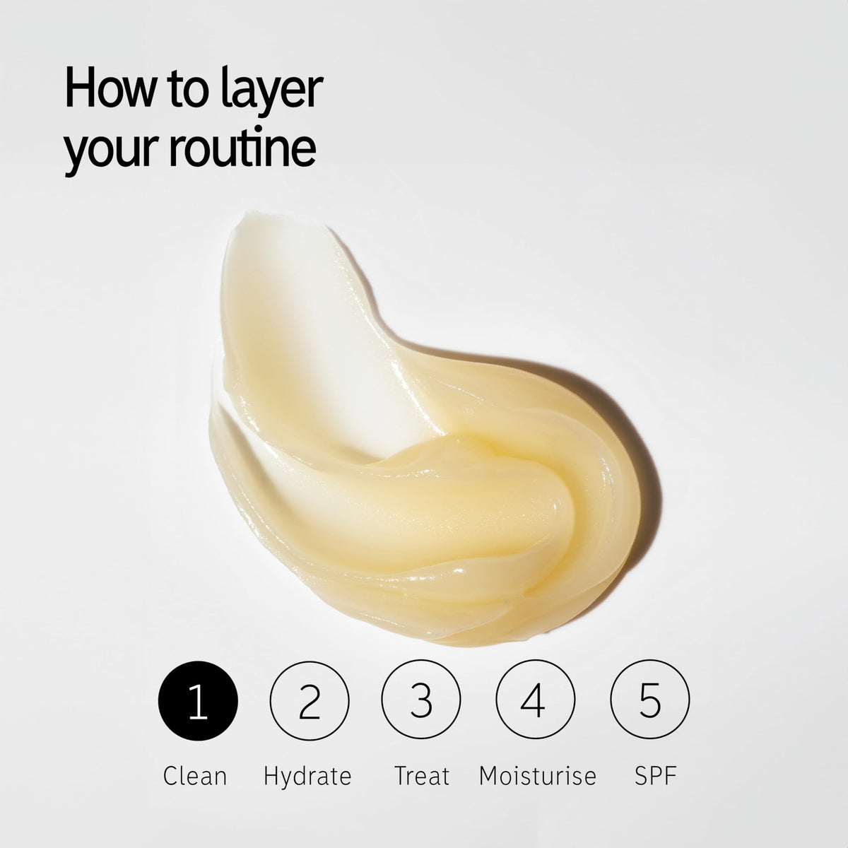 The INKEY List before and after makeup swatches showing effective removal