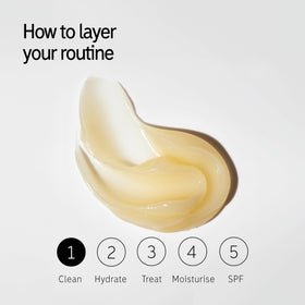 The INKEY List before and after makeup swatches showing effective removal