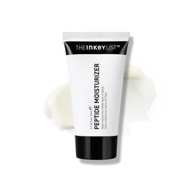 The INKEY List peptide moisturizer front packaging showing product and benefit of hydration