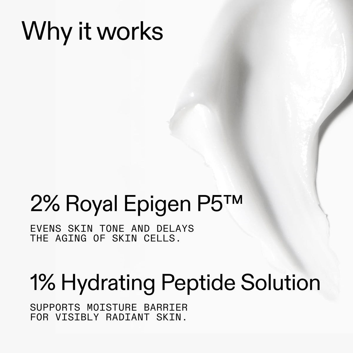 The INKEY List peptide moisturizer held in hand to show 1.69 fl oz size and travel-friendly benefit