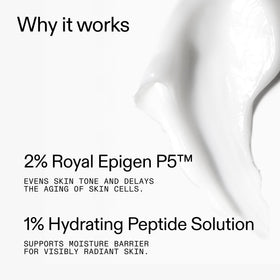 The INKEY List peptide moisturizer held in hand to show 1.69 fl oz size and travel-friendly benefit