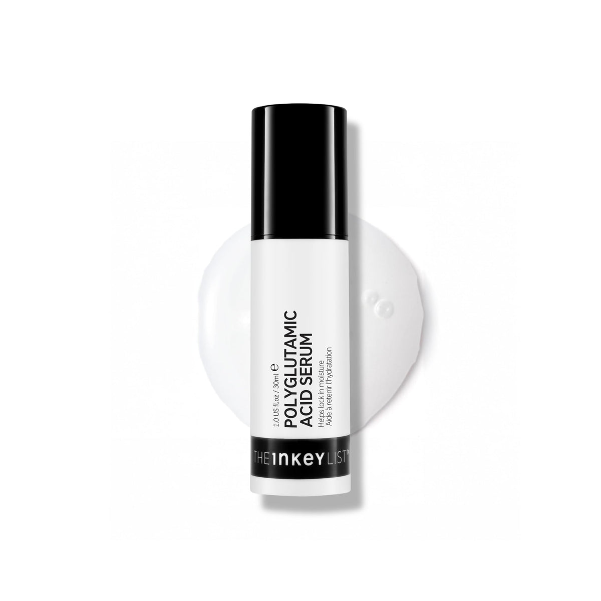 The INKEY List serum front bottle showing clean branding and hydrating benefit