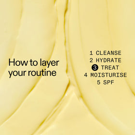 The INKEY List ingredients label visible, highlighting key actives and benefits