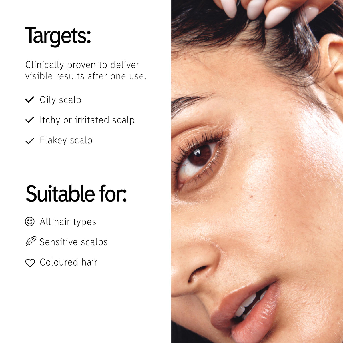 The INKEY List serum texture on fingertip, showing lightweight non-greasy hydration