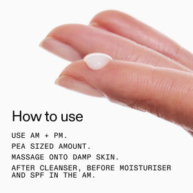 Macro view of The INKEY List serum absorbing into skin to show non-tacky finish and hydrated look