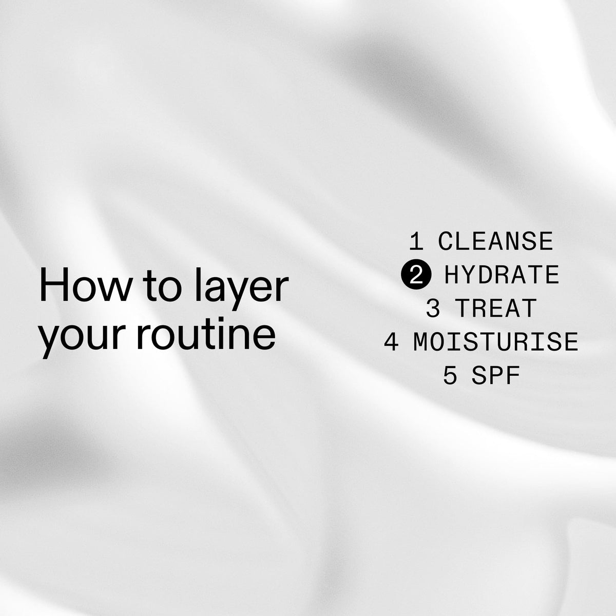 Applying The INKEY List serum to cheek to show quick absorption and immediate hydration benefit