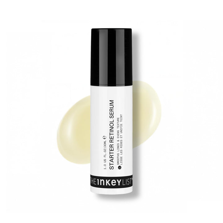 The INKEY List bottle front showing clean branding and gentle retinol