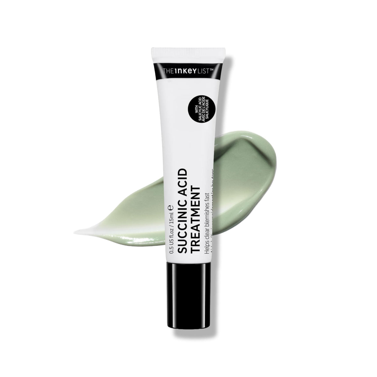 The INKEY List front packaging showing treatment tube and branding, clear spot treatment benefit