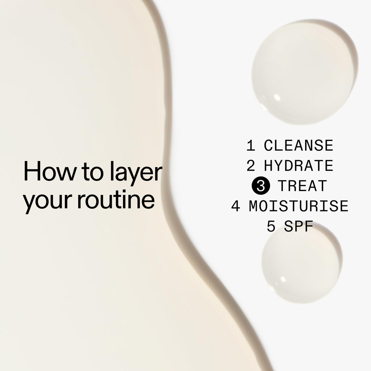The INKEY List texture serum pool highlighting lightweight, fast-absorbing finish