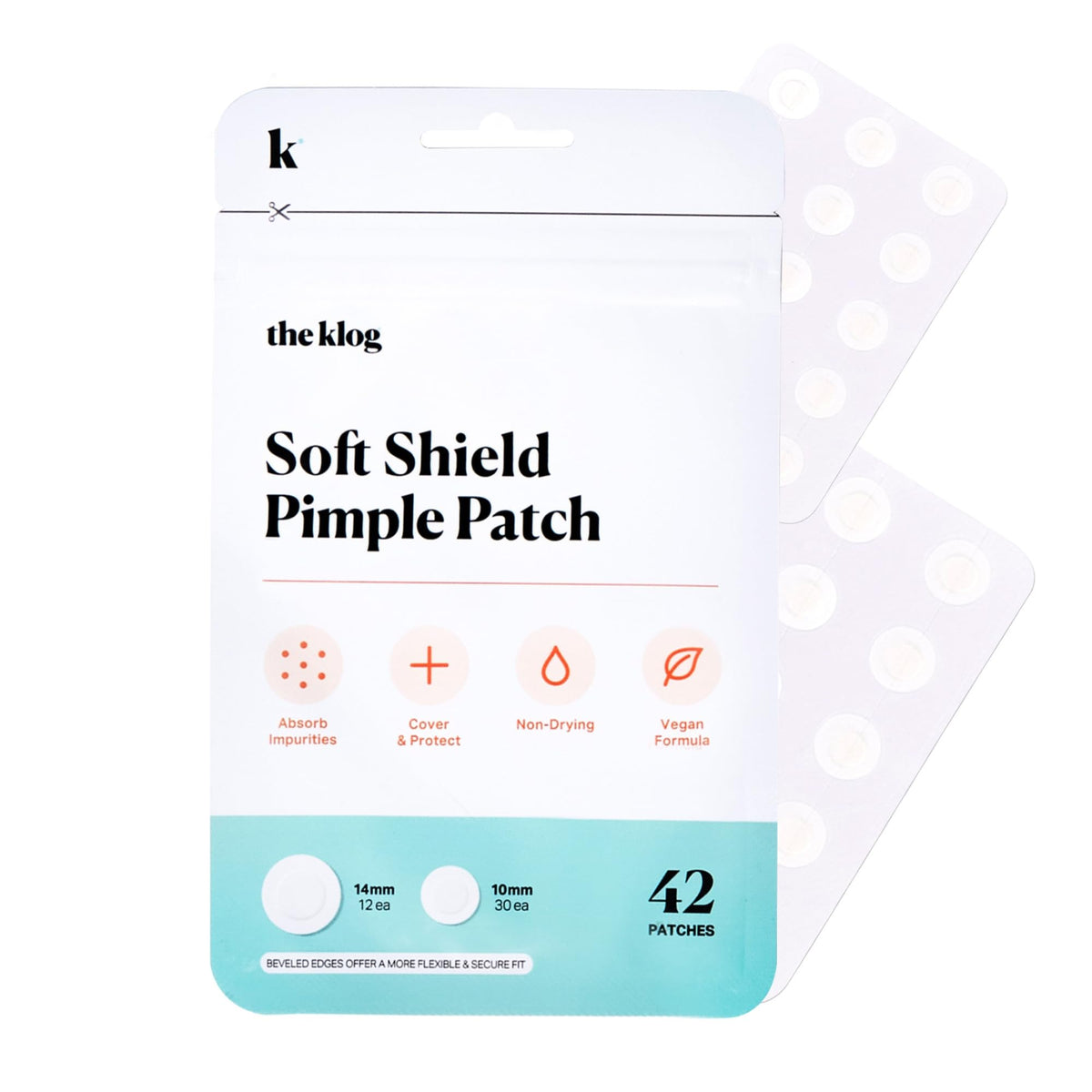 the klog front packaging showing clear patch pack and benefits