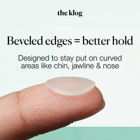 the klog patch turning white to show absorbed fluids and readiness