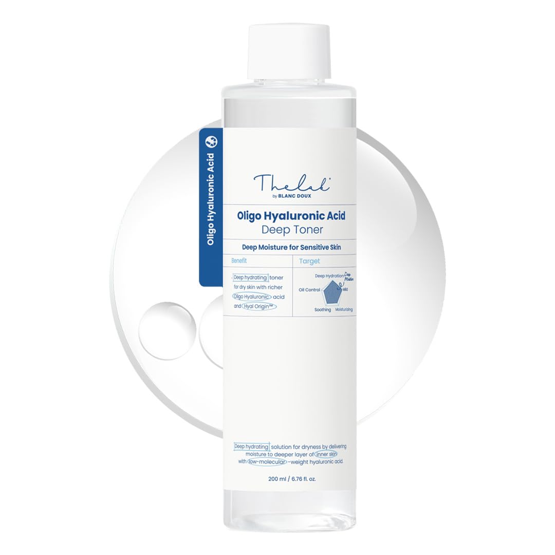 THE LAB by BLANC DOUX front bottle showing label and size, clear hydration benefits