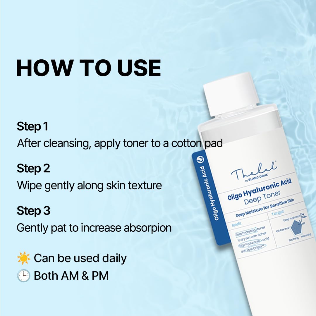 THE LAB by BLANC DOUX bottle held in hand to show 6.76 fl oz scale and travel-ready convenience