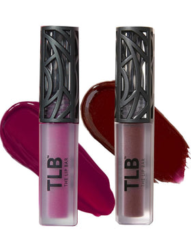 The Lip Bar front packaging showing Muse and Rebel, bold pigmented mini set