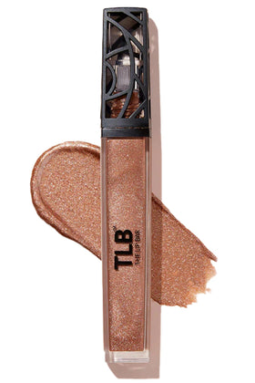 The Lip Bar goddess front packaging showing golden bronze gloss and label benefit
