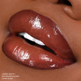 The Lip Bar minis in hand showing compact size and travel-friendly benefit