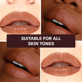The Lip Bar Naturalista applicator closeup demonstrating smooth application