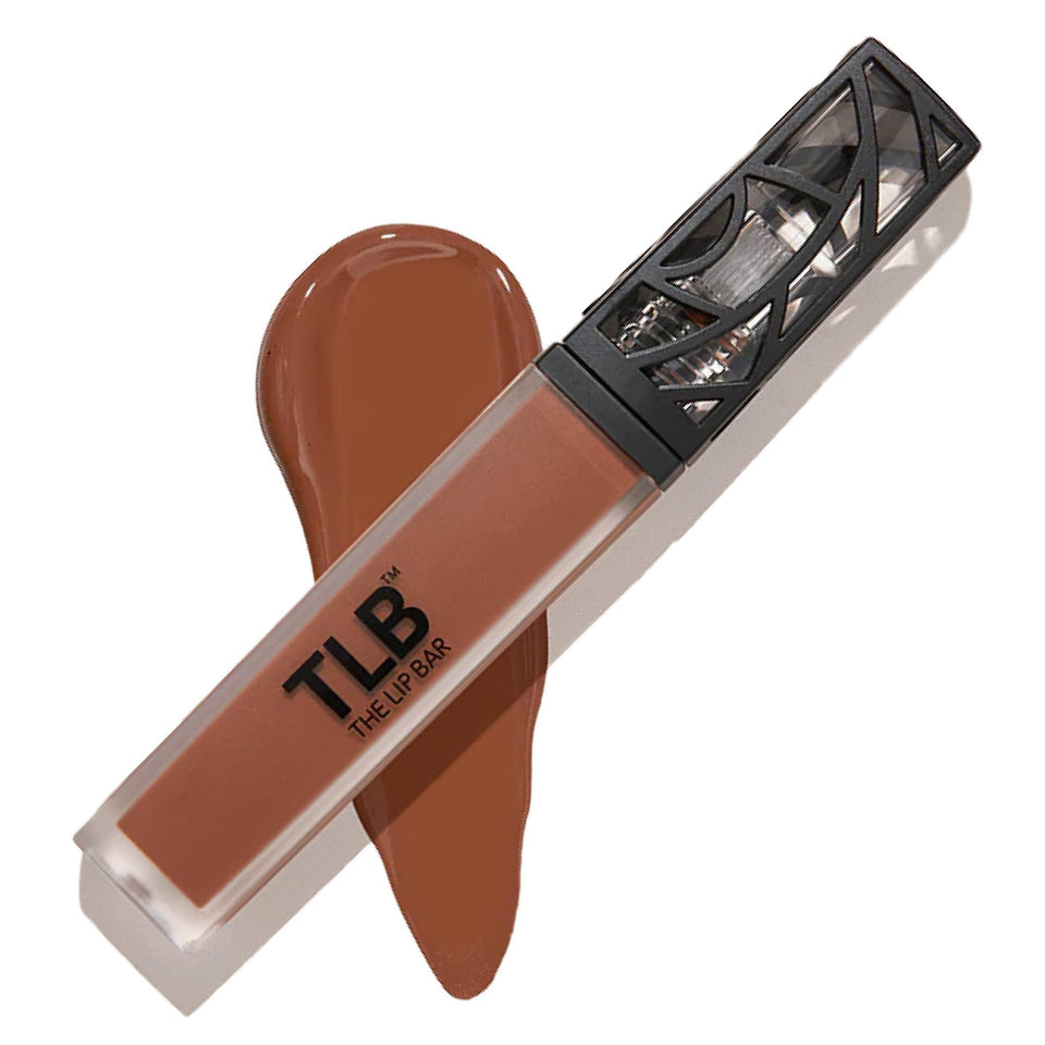 The Lip Bar Naturalista front tube showing product and shade benefits