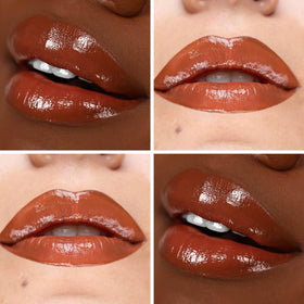 The Lip Bar Straight Shooter lifestyle application on model demonstrating defined, natural lips