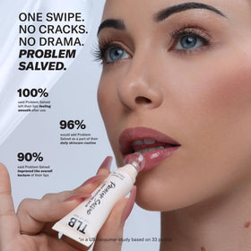 The Lip Bar texture closeup highlighting creamy balm consistency for quick absorption