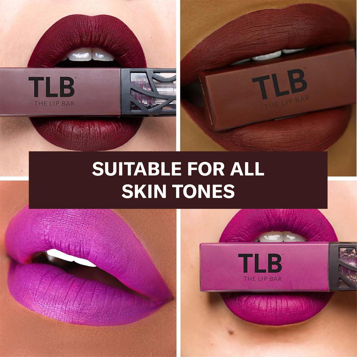 The Lip Bar Rebel swatch texture showing deep burgundy pigment and lasting payoff