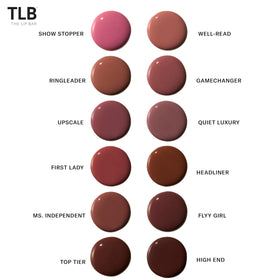 The Lip Bar gloss inside a pouch, ideal for on-the-go touch-ups