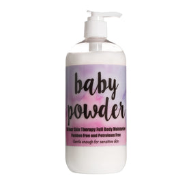 The Lotion Company front packaging shows 16 oz bottle and clear pump for easy dispensing