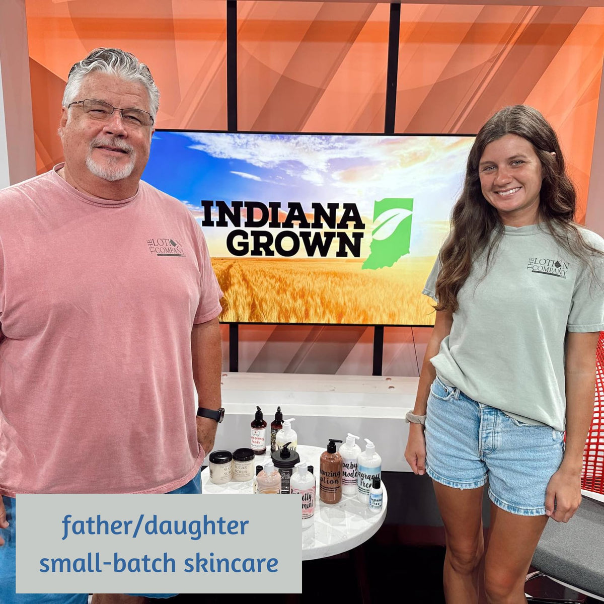 The Lotion Company label close-up listing gentle ingredients and no parabens benefit