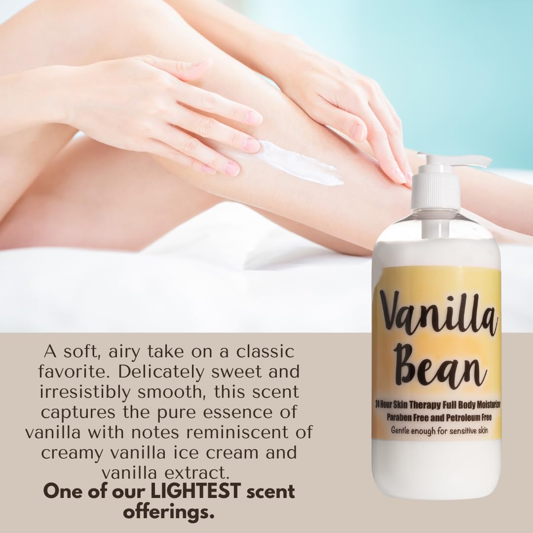 The Lotion Company product label showing ingredients and handcrafted in USA reassurance