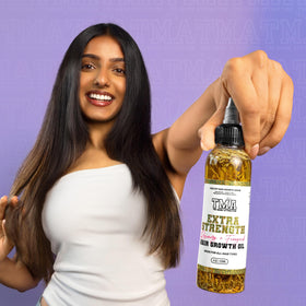 Spread of rosemary, fenugreek seeds and castor oil representing natural blend benefits