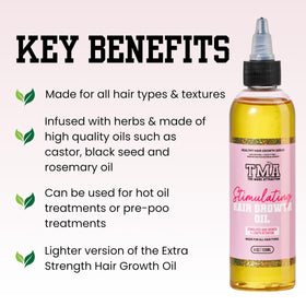 The Mane Attraction rosemary dropper above bottle, demonstrates targeted scalp application