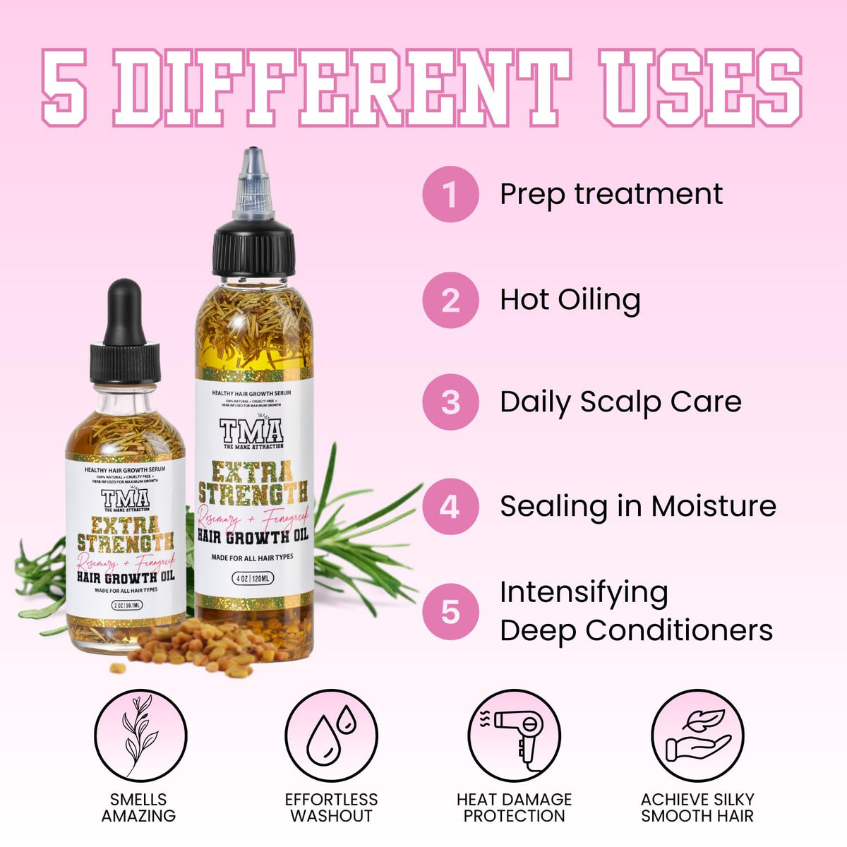 The Mane Attraction oil drop on skin showing lightweight absorption