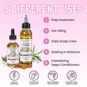 The Mane Attraction oil drop on skin showing lightweight absorption