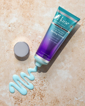 The Mane Choice being applied to damp hair to lock in moisture benefit
