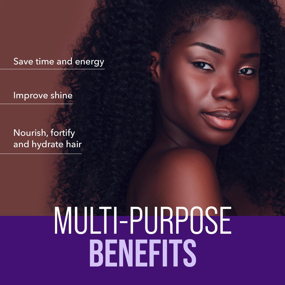 The Mane Choice detangling action on curly hair reducing knots and breakage